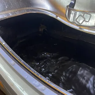 Soda machine residue