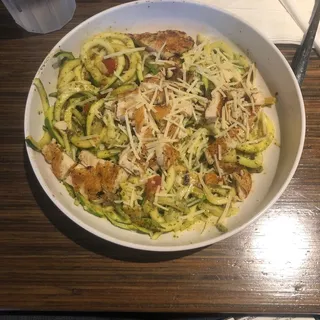Zucchini Pesto with Grilled Chicken