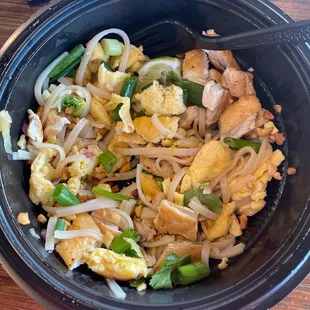 Pad Thai. More like Egg with noodles and cilantro.