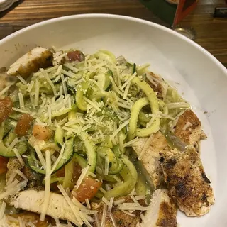 Zucchini Pesto with Grilled Chicken
