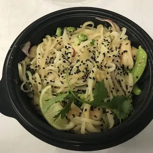 Thai Green Curry with Sautéed Shrimp