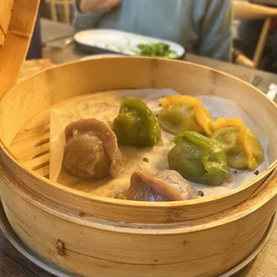 Colorful dumpling combo