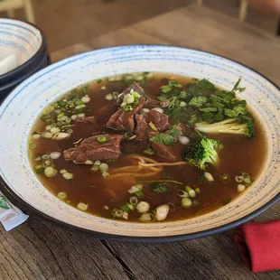 Braised beef noodle soup