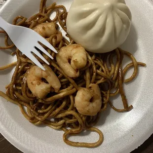 D6- PORK BARBECUE BAO  R8- SHRIMP FRIED RICE AND NOODLE