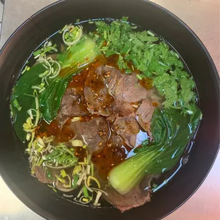 Lan Zhou Spicy Beef Noodle Soup