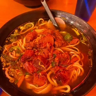 Braised beef noodle soup