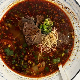 Lanzhou Spicy Beef Noodle Soup