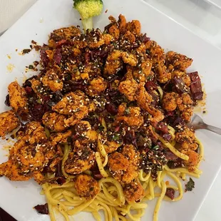 Dry fried spicy chicken
