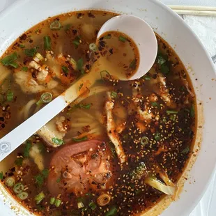Lanzhou Spicy Noodles Soup