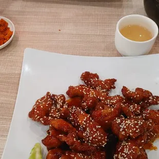 Sesame chicken.