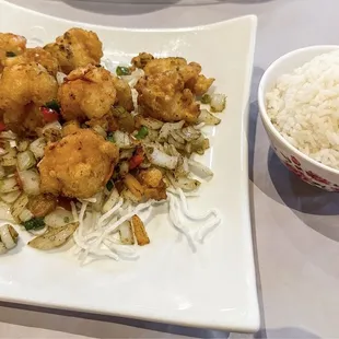 Salt and C4 Salt &amp; Pepper Shrimp
