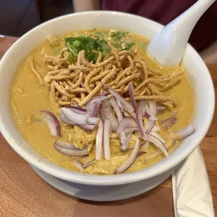 Chicken Coconut Curry w/ noodles