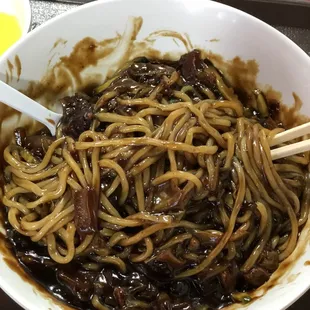 jajangmyeon- post mixing it