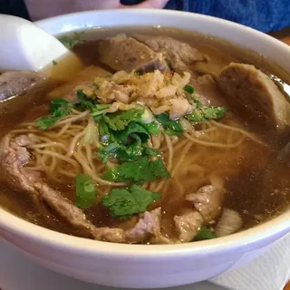 35. Beef Ball and Beef with Rice Noodles Soup