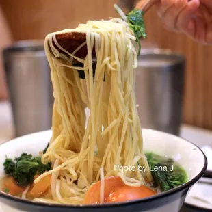 Seasonal Veggie Noodle ($12.80) - seasonal vegetables, cilantro and green onions