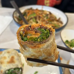 Beef Roll Pancake