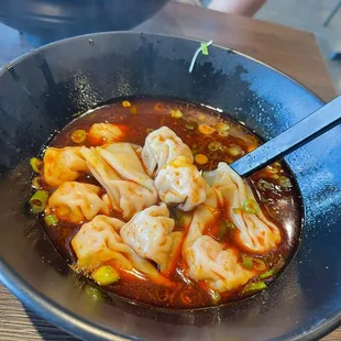 Seasonal Sichuan Spicy Wontons