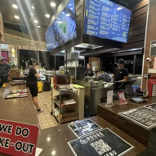 their stall in the food court