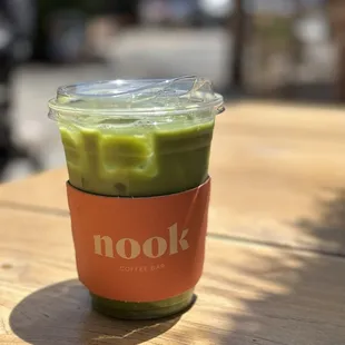 Island Matcha with beautiful outdoor seating