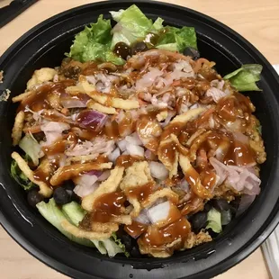 Vegan pulled BBQ bowl