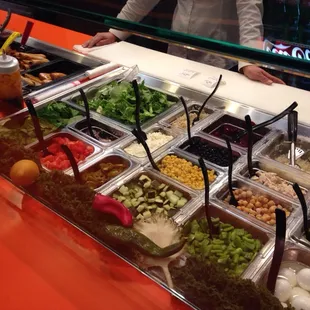 Salad bar, fresh veggies and a good price in DC