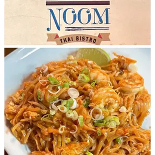 L(･‿･)VED the Shrimp Pad Thai @ Noom Thai Bistro. Thank you for the warm welcome Hank, Dee and Nate! Will be back! #supportlocal