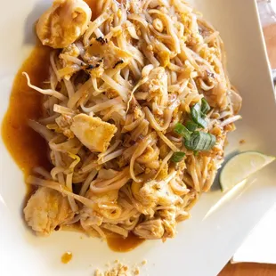Pad Thai with chicken