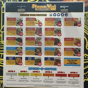 ramen and noodles, menu