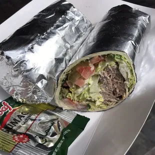 Delicious and huge koobideh wrap!