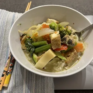 Green Curry with tofu