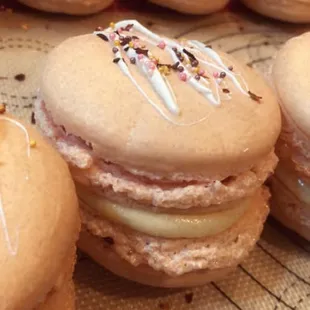 Fresh macarons daily - different day, different flavor.