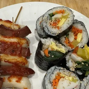 Kimbap, sotteok