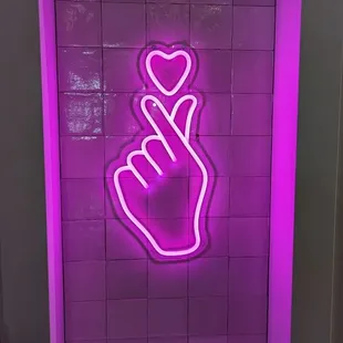 The Korean Peace sign