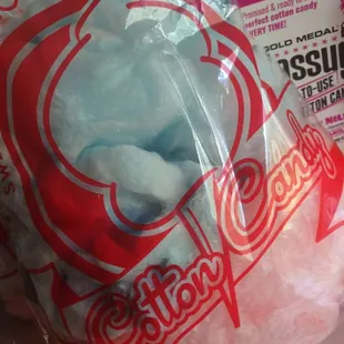 Fresh made cotton candy. Flavors vary.
