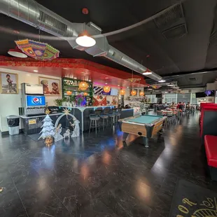 The restaurant layout