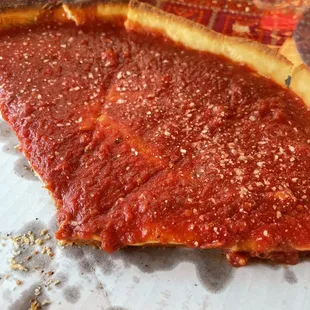 Chicago Style Pepperoni Deep Dish Pizza