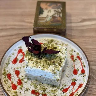 Tres leche pistachio