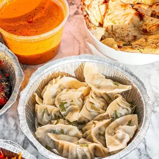 a variety of food items