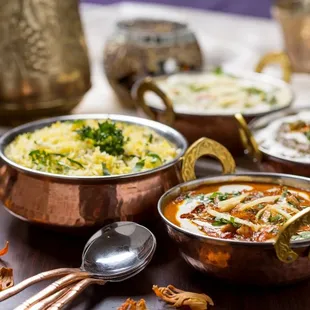 a variety of dishes