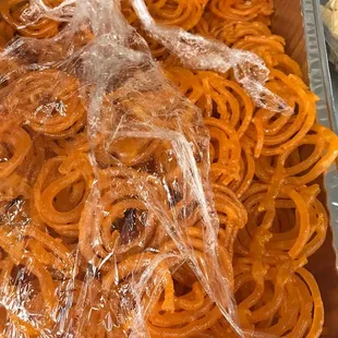 The 'Jalebi' - the sweet item.