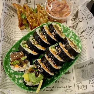 Gimbap combo meal