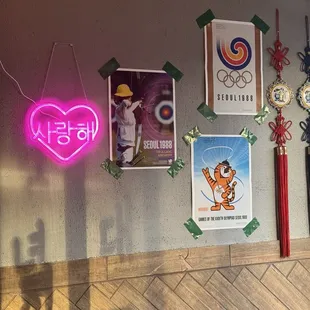 Inside view of some of the wall decorations