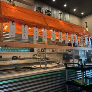 Inside decor near the cash register