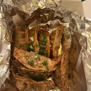 Crispy dumplings were pretty darn good!