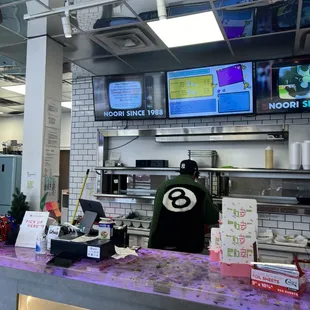 interior, sushi and sashimi
