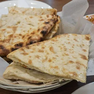 Goat cheese sundried tomatoes naan