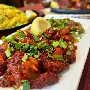 a plate of food