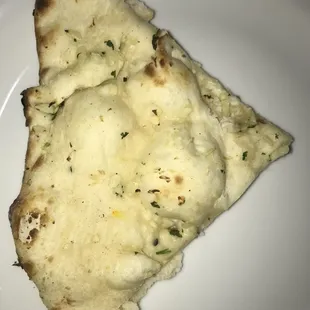 a piece of flat bread
