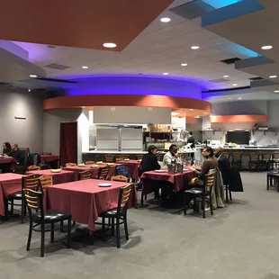 the dining area