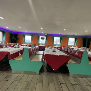 interior, sushi and sashimi